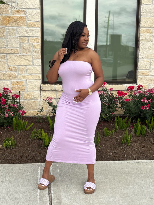 MS. CURVY DRESS (Lavender)